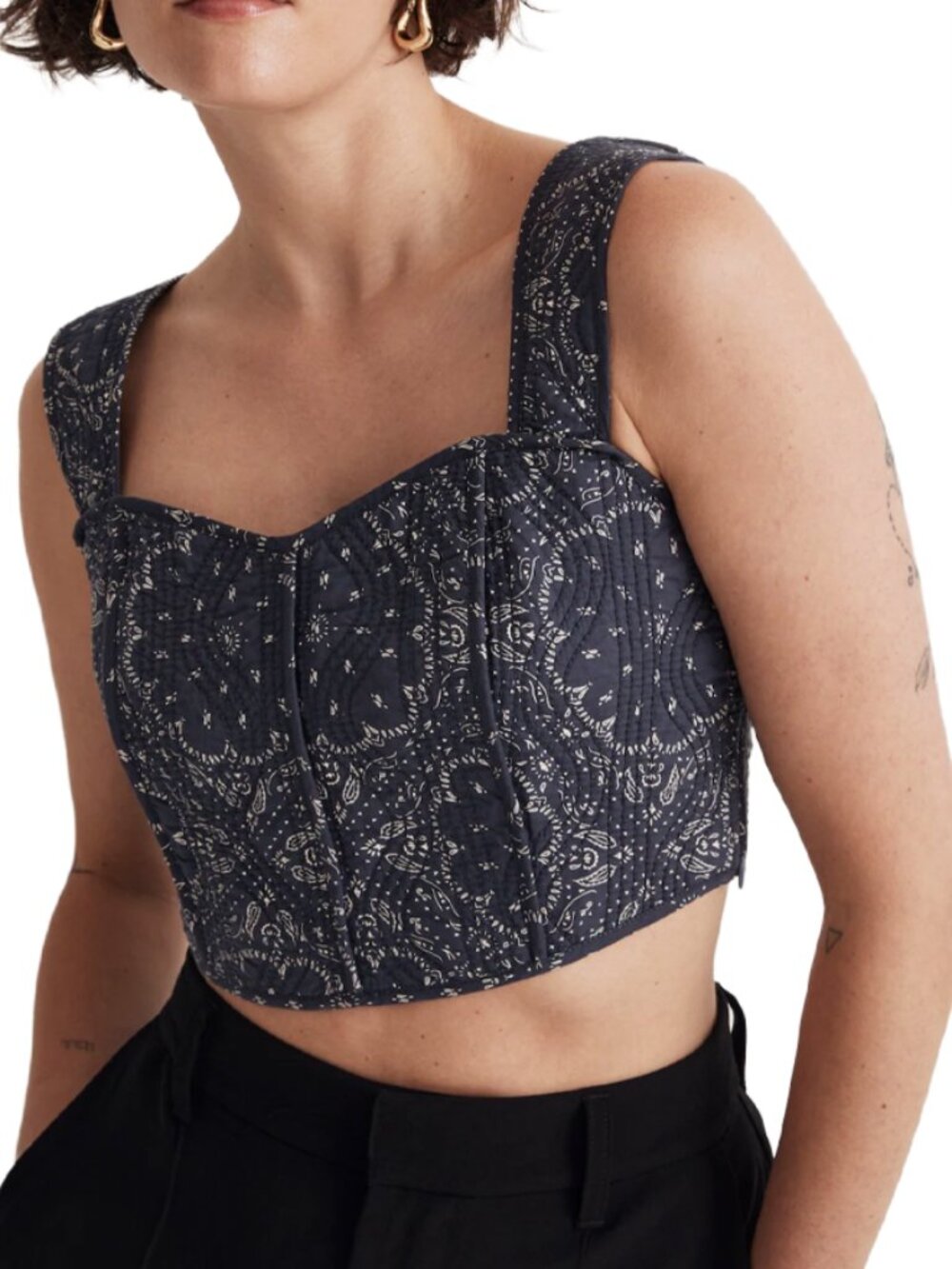 Madewell Paisley Crop Top